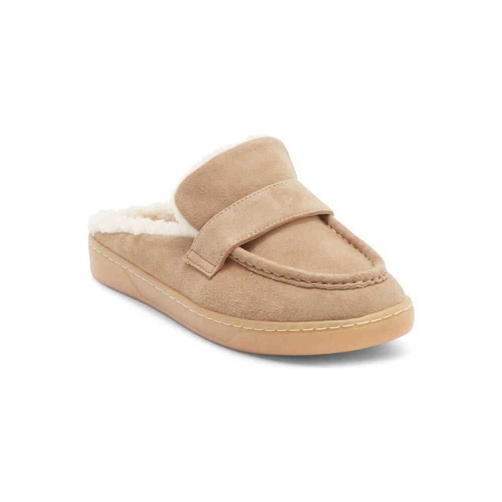 NEW J/SLIDES women's hudson mule in taupe suede